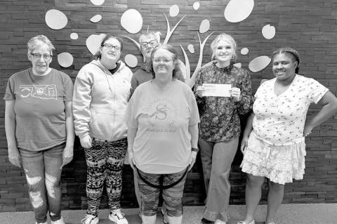 Representatives of the United Way of Eastern Country Inc. were presented with a $1,500 check from the CVECares Committee with Canadian Valley Electric Cooperative. United Way of Eastern Country’s service area includes Seminole County. —Courtesy photo