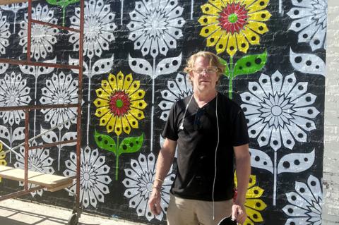Wewoka Mural Start of Local Series by Acclaimed Artist