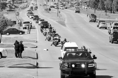 Community Turns Out in Force to Honor Fallen Marine