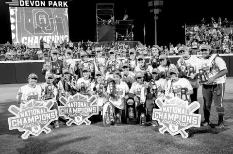 FOUR PEAT COMPLETE: Sooners Claim Eighth National Title