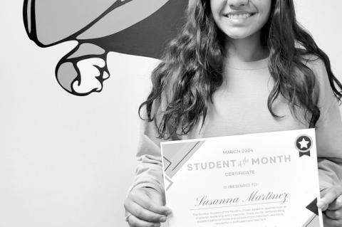 Strother Recognizes Students of The Month