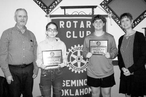 Civic Clubs Honor Seminole MS Students of The Month