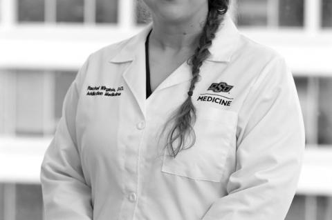 Dr. Rachel Wirginis at the OSU Medicine addiction clinic in Legacy Plaza in Tulsa, Okla., on Wednesday, March 4, 2026. (Photo provided)