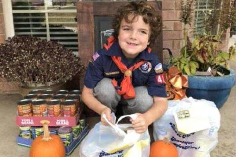 Annual Boy Scouts of America food drive