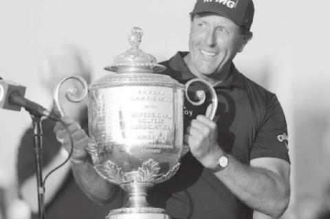 Mickelson at Age 50 Wins PGA Championship