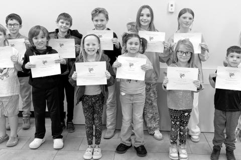 The Strother Public School District has announced the January Students of The Month. Middle School Student of the Month is Khloe Burris (right) and High School Student is Gracey Rich (far right). Below, Elementary Students of the Month are Clayton A., Bel