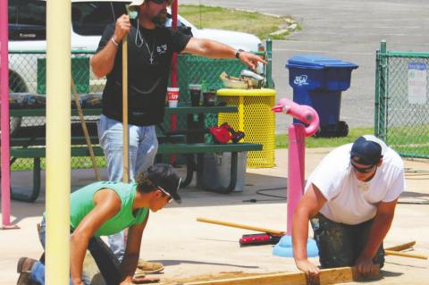 Splash Pad Repairs…