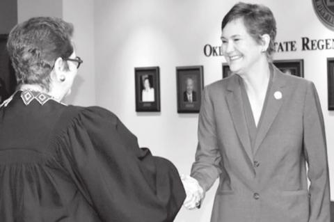 Allison D. Garrett Sworn in as 9th Chancellor Of The Oklahoma System of Higher Education