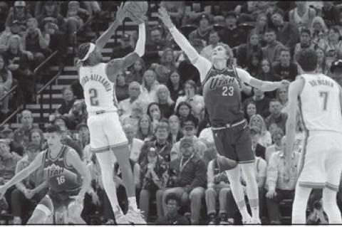 Thunder Wins Thriller Over Red-Hot Jazz, 134-129