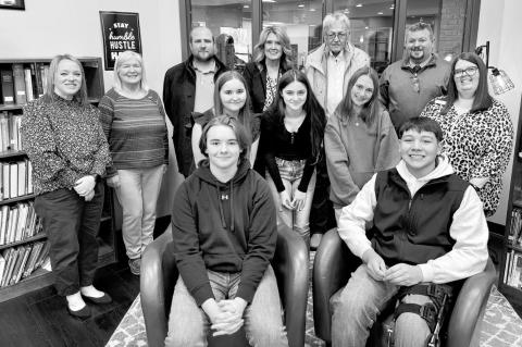 The Seminole Community Education Foundation has made it possible for students to earn an associate’s degree at the same time they receive their high school diploma. Pictured on the back row (l-r) are Mallory Cheatwood, Cindy Nolan, Adam Baker, Angela Wi
