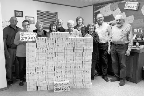 Members of the Church of Christ at Little have been busy colleting items to fill 80 MAGI boxes for Healing Hands International