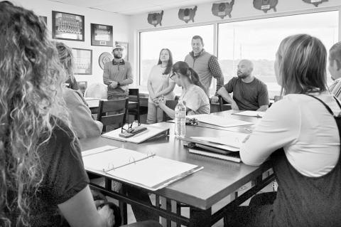 Leadership Seminole’s “Tourism Tour’ included stops at St. Crispin’s Conference Center and Camp, the Brian Crawford Memorial Sports Complex and the Jasmine Moran Children’s Museum. Left, Leadership Seminole Committee Co-Chair and former Director