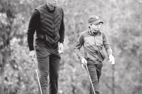 From Father to Son, Tiger Woods Looking Only for Enjoyment