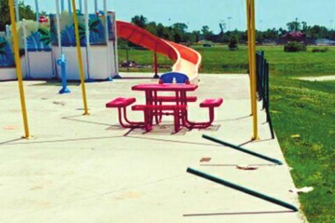Splash Pad Damage