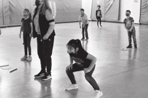 Ms. Sutherland always makes PE so fun at Wilson Elementary