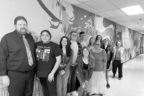 Students Create Mural For ECU Academic Success Center