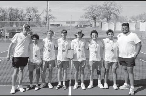 The Seminole Chieftain boys tennis team finished 2nd overall in the Seminole 2nd Annual Tennis Tournament Monday. Courtesy Photo