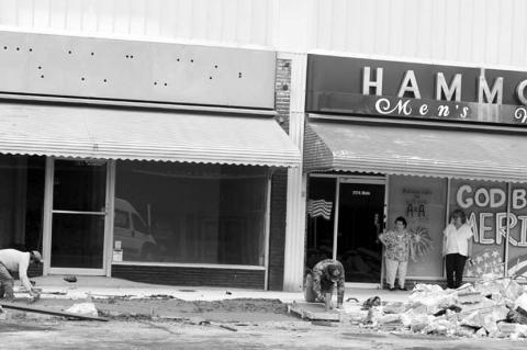 The revitalization of downtown Seminole continues as crews were back Tuesday morning busting out portions of the sidewalk to make way for handicap-accessible ramps. Main Street, along with the businesses located on it, remains open and no road closures ar