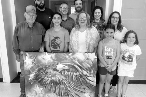 Eagle Painting Finds New Roost at Butner