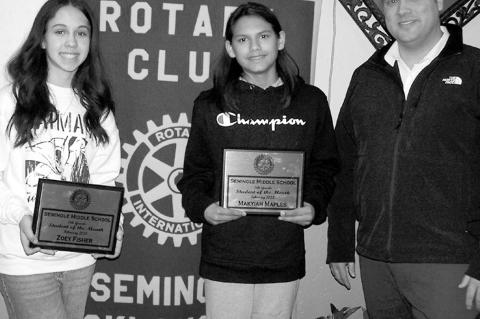 SMS February Rotary Students of The Month