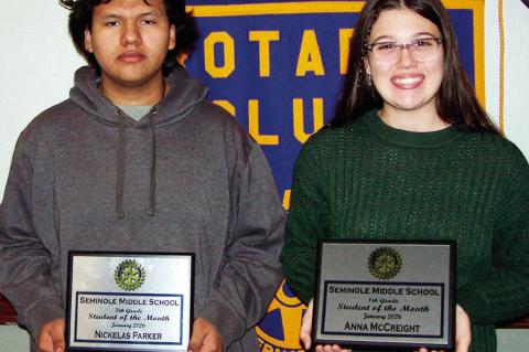 Civic Clubs Honor SMS Students of The Month