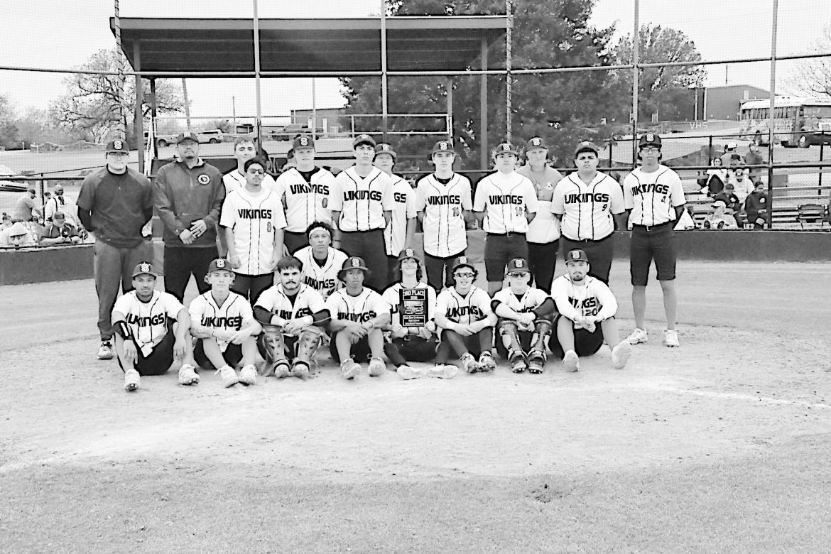 The Sasakwa Vikings win Third Place at the LRC Baseball Tournament Friday. Staff Photo by Bill Anderson