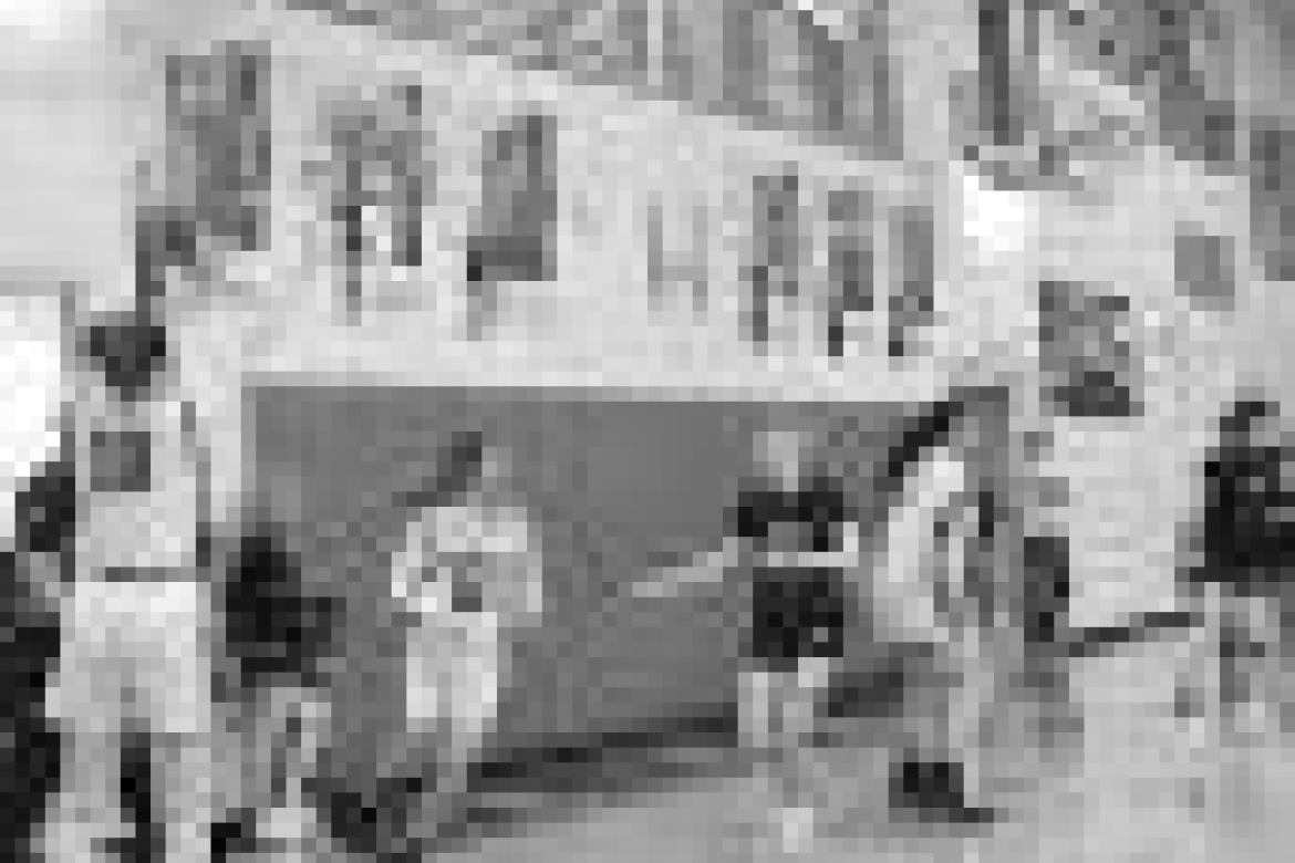 Varnum Lady Whippet Ashlyn White-Richards takes the shot from three-point range Tuesday.