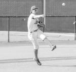 Seminole State’s Hutch Russell fields a slow ball and throws the batter out at 1st base. Courtesy Photo by Glen Bryan