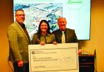 Congresswoman Stephanie Bice presents a $1.25 million check for an upgraded pump station to Seminole Mayor Cory Crabtree (left) and City Manager Steve Saxon Thursday, March 12 at the Haney Center. Bice was instrumental in getting funding appropriated thro