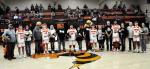 Strother High School honored senior student-athletes at Thursday’s basketball game with the Bowlegs Bisons. Seniors honored were Brier James, Bryce Martin, Braydon Turner, Braiden Teague, Michael Kanard and Levi Gillespie. Family members of the honorees